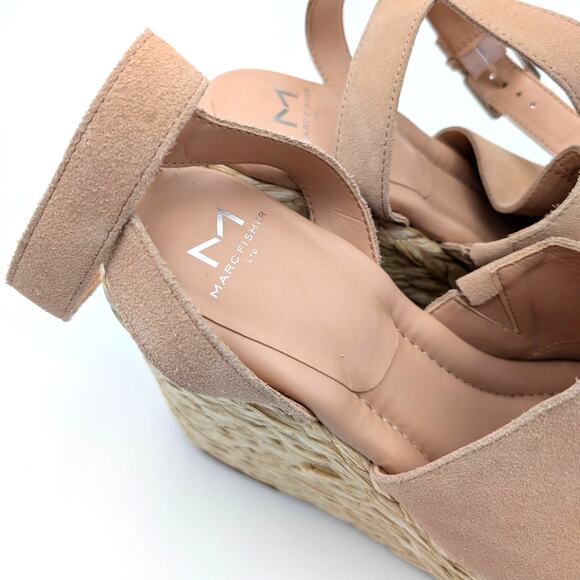 Marc Fisher LTD Nelly Women's Wedge Espadrilles Sandal Pale Blush Size US8M EU39 - Picture 12 of 12